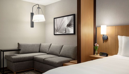 Habitación, 1 cama de matrimonio grande con sofá cama