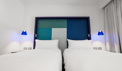 Habitación superior, 2 camas individuales, no fumadores, vistas a la colina