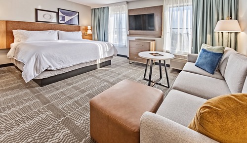 Suite estudio, 1 cama de matrimonio grande, cocina