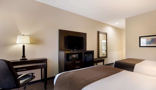 Habitación estándar, 2 camas de matrimonio, no fumadores, frigorífico y microondas