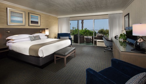 Habitación, 1 cama de matrimonio grande, vistas al puerto