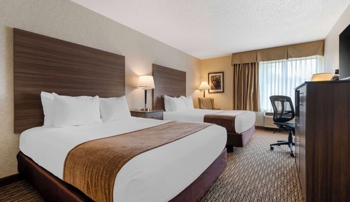 Habitación estándar, 2 camas de matrimonio, no fumadores, frigorífico y microondas