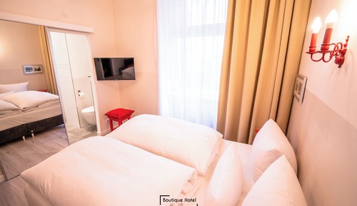 Habitación clásica doble, 2 camas individuales, vistas al patio