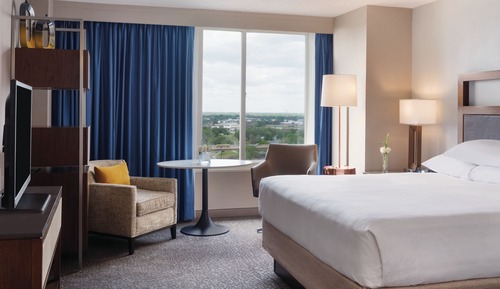 Habitación, 1 cama de matrimonio grande, vistas al río