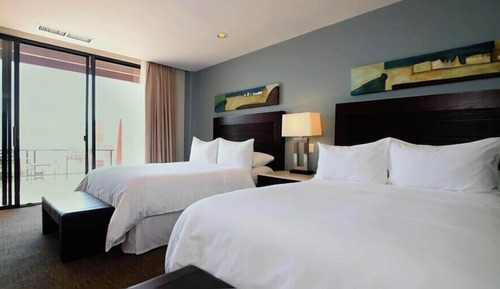 Suite junior, 2 camas dobles, vistas al mar