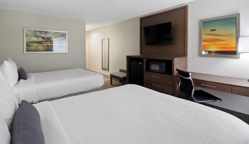 Habitación estándar, 2 camas de matrimonio, accesible para personas con discapacidad