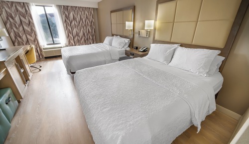 Habitación, 2 camas de matrimonio, no fumadores, frigorífico y microondas