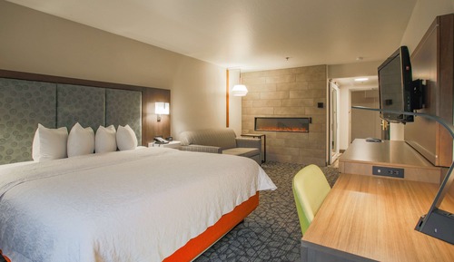 Habitación, 1 cama de matrimonio grande con sofá cama, chimenea