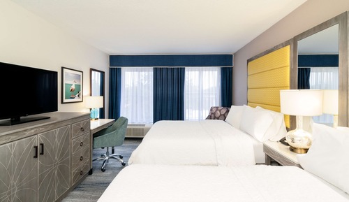 Habitación, 2 camas de matrimonio, accesible para personas con discapacidad, no fumadores