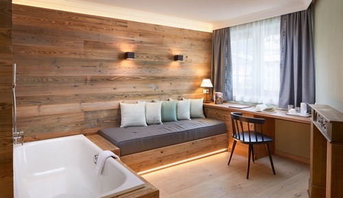 Habitación de lujo doble, sauna, vistas al jardín