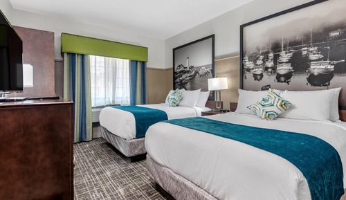 Habitación estándar, 2 camas de matrimonio, no fumadores