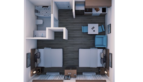 Habitación, 1 cama de matrimonio, accesible para personas con discapacidad, no fumadores