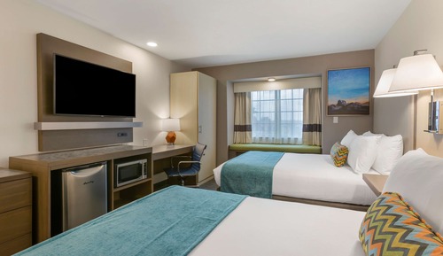 Habitación estándar, 2 camas de matrimonio, no fumadores, frigorífico y microondas