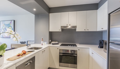 Apartamento superior, 2 habitaciones, balcón (Floors 4-19, Kitchen)