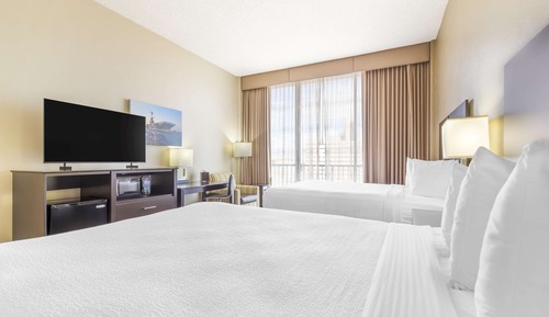 Habitación estándar, 2 camas de matrimonio, no fumadores, microondas