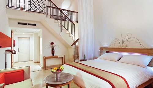 Habitación familiar, 1 cama de matrimonio grande, vistas a la laguna