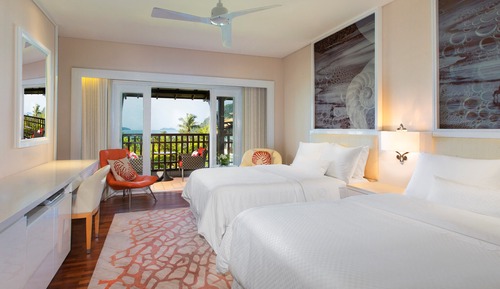 Habitación, 2 camas individuales, vistas al mar