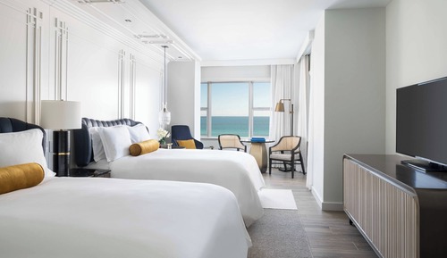 Habitación Club, 2 camas dobles, no fumadores, vistas al mar