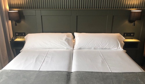 Habitación con 1 cama doble o 2 individuales, vistas a la ciudad