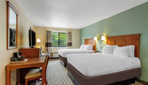 Habitación estándar doble, 2 camas de matrimonio, bañera de hidromasaje