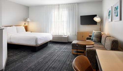 Estudio, 1 cama de matrimonio con sofá cama