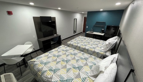 Habitación estándar, 2 camas de matrimonio, accesible para personas con discapacidad, no fumadores