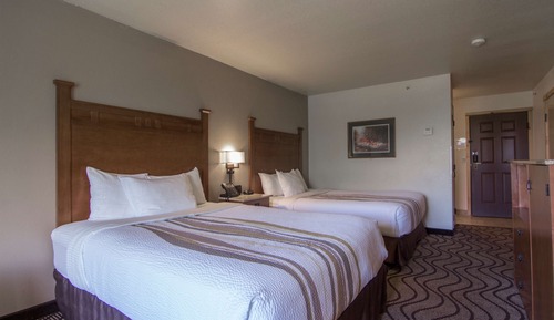 Habitación estándar, 2 camas de matrimonio, no fumadores, frigorífico y microondas