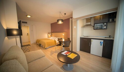 Habitación doble, cocina