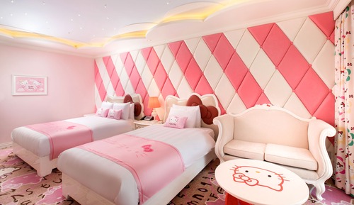 Habitación familiar con 2 camas individuales (HELLO KITTY )