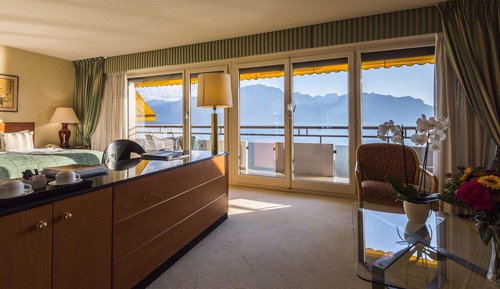 Suite junior, balcón, vistas al lago