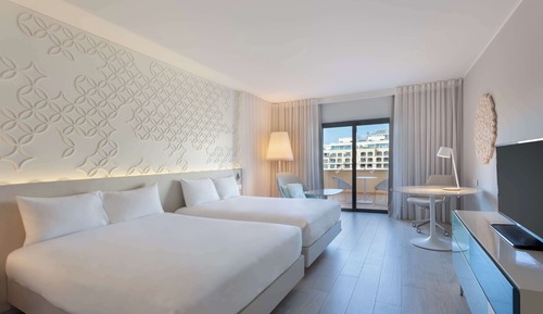 Habitación Deluxe, 2 camas de matrimonio, no fumadores, vistas al puerto deportivo