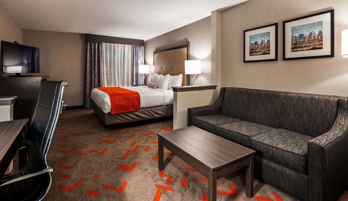 Suite, 1 cama de matrimonio grande, no fumadores (Walk-in Shower;with Sofabed)