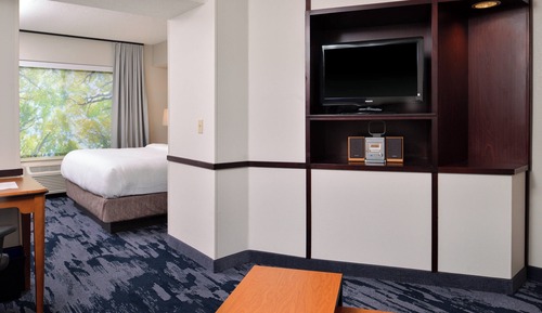 Estudio, 1 cama de matrimonio grande con sofá cama