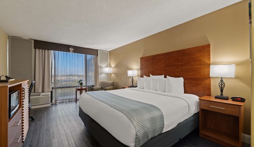 Habitación estándar, 1 cama de matrimonio grande, no fumadores, frigorífico y microondas (View)