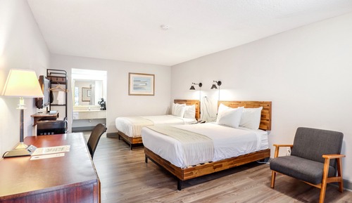 Habitación, 2 camas dobles, no fumadores, junto a la piscina