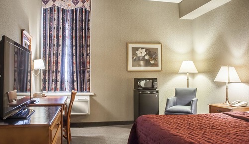 Habitación, 1 cama de matrimonio grande, frigorífico y microondas, planta baja