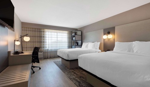 Habitación estándar, 2 camas de matrimonio, no fumadores, frigorífico y microondas