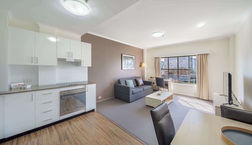 Apartamento, 2 habitaciones, vistas a la ciudad (Split Level, No Housekeeping)