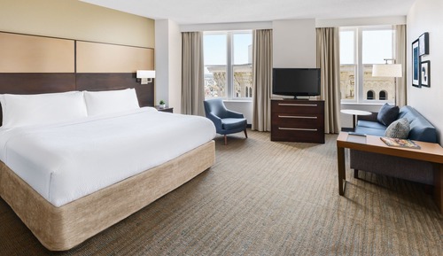 Estudio, 1 cama de matrimonio (Mobility/Hearing Access, Roll-In Shwr)