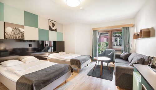 Habitación estándar, 2 camas individuales, no fumadores (with Sofabed)