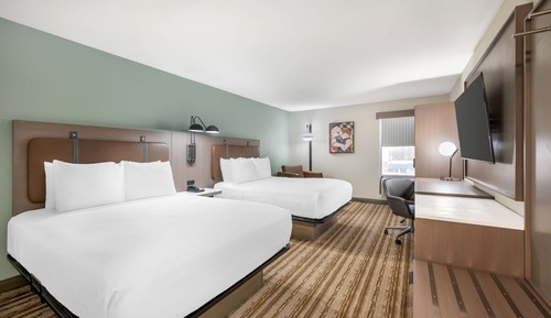 Habitación estándar, 2 camas de matrimonio, no fumadores, frigorífico y microondas