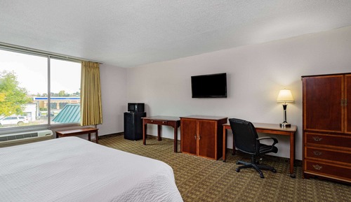 Habitación, 1 cama de matrimonio grande, frigorífico y microondas