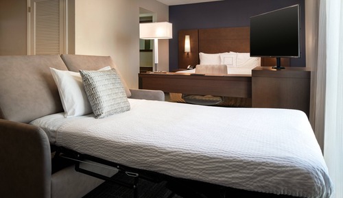 Estudio, 1 cama de matrimonio con sofá cama, no fumadores (Mobility/Hearing Accessible, Tub)