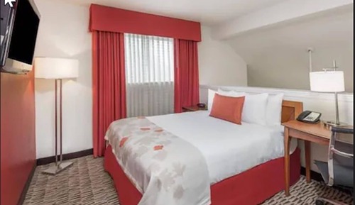 Suite estudio, 1 cama de matrimonio grande, accesible para personas con discapacidad