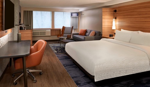 Suite, 1 cama de matrimonio grande con sofá cama