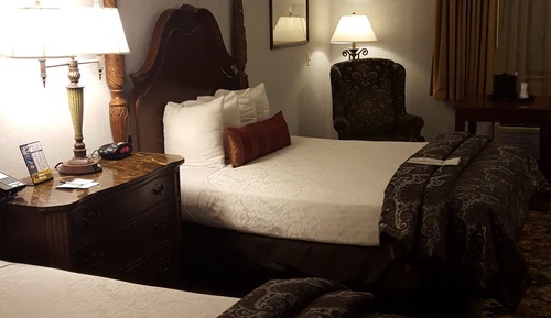 Habitación estándar, 2 camas de matrimonio, no fumadores, en la zona del patio