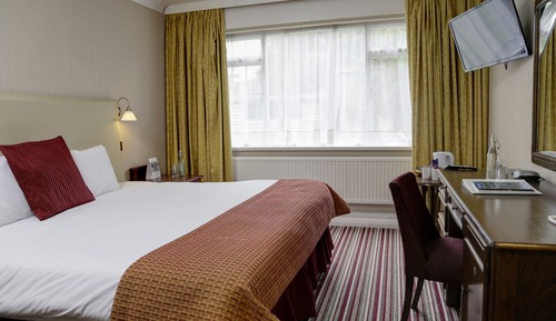 Habitación triple Deluxe, baño privado, vistas a la ciudad (3 singles or 1Dbl + 1Sgl)