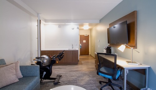 Suite, 1 cama de matrimonio grande, accesible para personas con discapacidad (Communications)