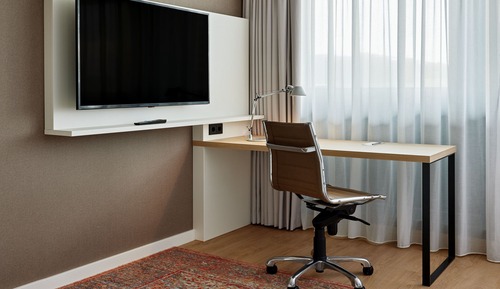 Estudio Confort, 1 cama de matrimonio con sofá cama, cocina