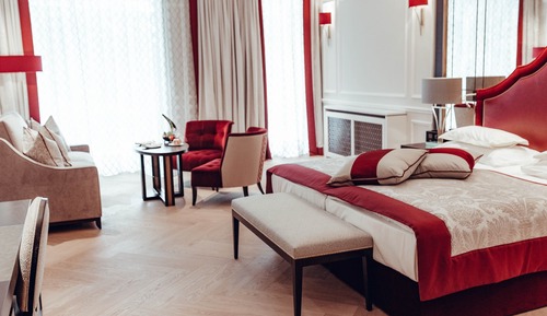 Habitación ejecutiva doble, 1 cama de matrimonio grande, en la zona del jardín